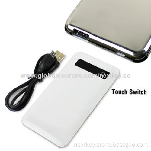 Factory Ultra Slim Power Bank with 4,500mAh Capacity, Dual USB, Output 5V, 2A